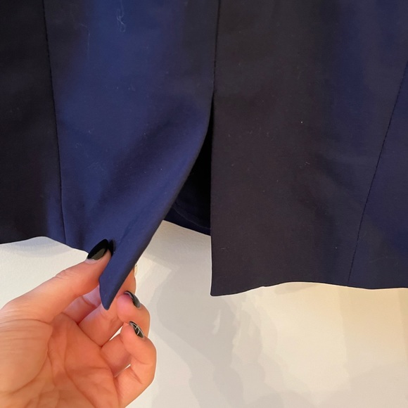 Navy Blue Pencil Skirt - Picture 4 of 6